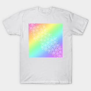 Rainbow Gradient with Circles and Dots T-Shirt